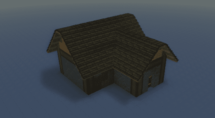 Shale Walls and Basalt Roof House